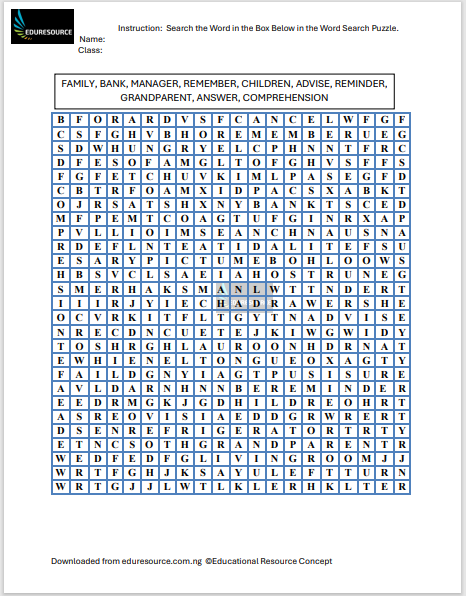 Puzzle for spellings