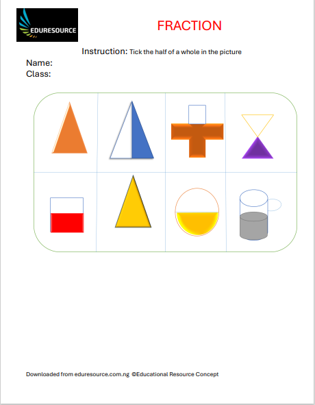 Fraction Worksheet