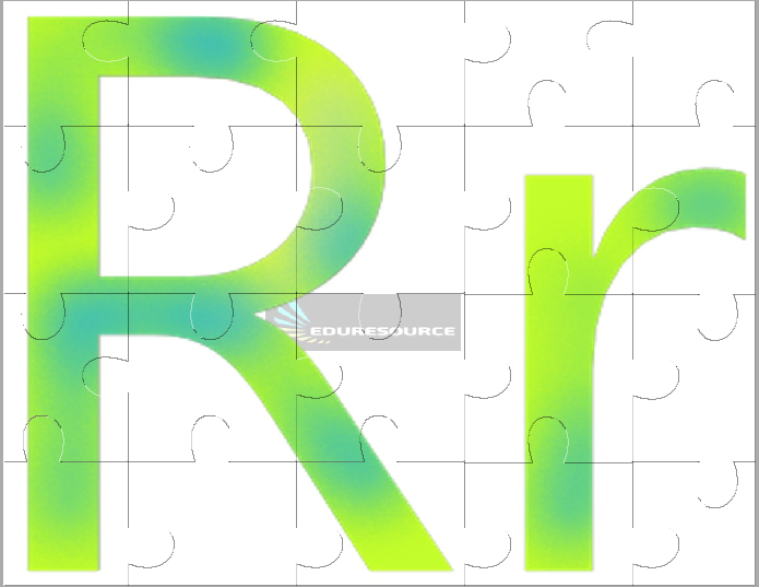 Letter r Jigsaw