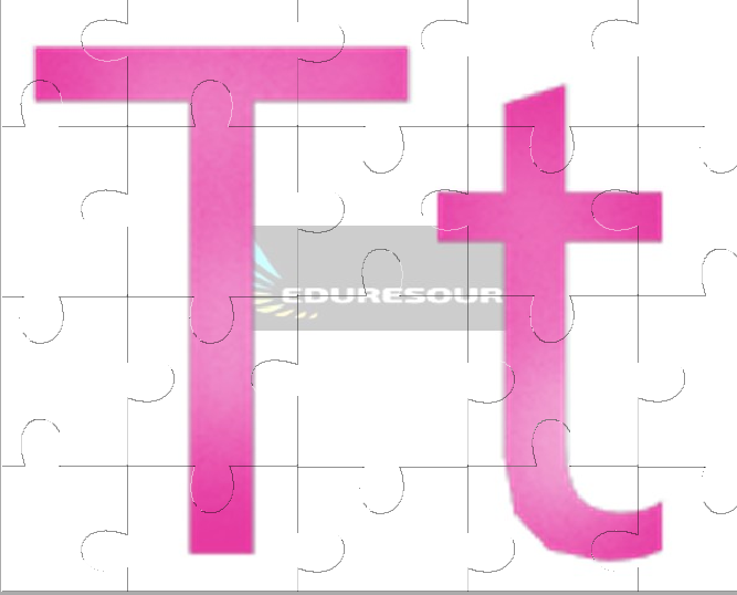 Letter t Jigsaw