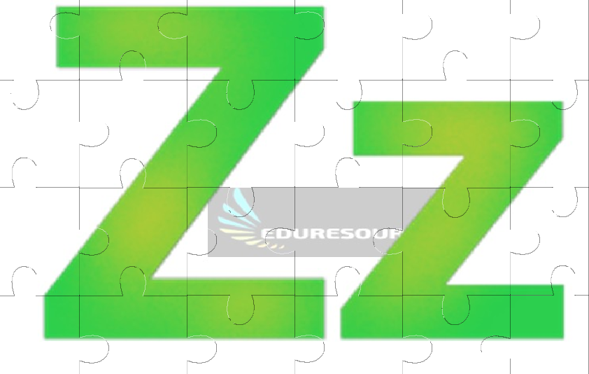 Letter z jigsaw