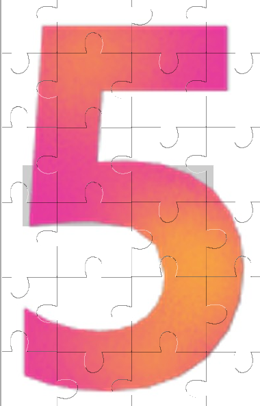 Number 5 Jigsaw