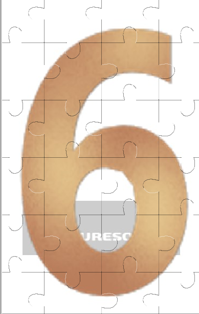 Number 6 Jigsaw