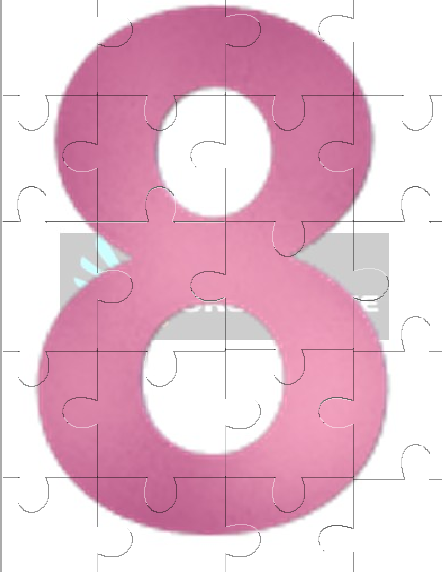 Number 8 Jigsaw