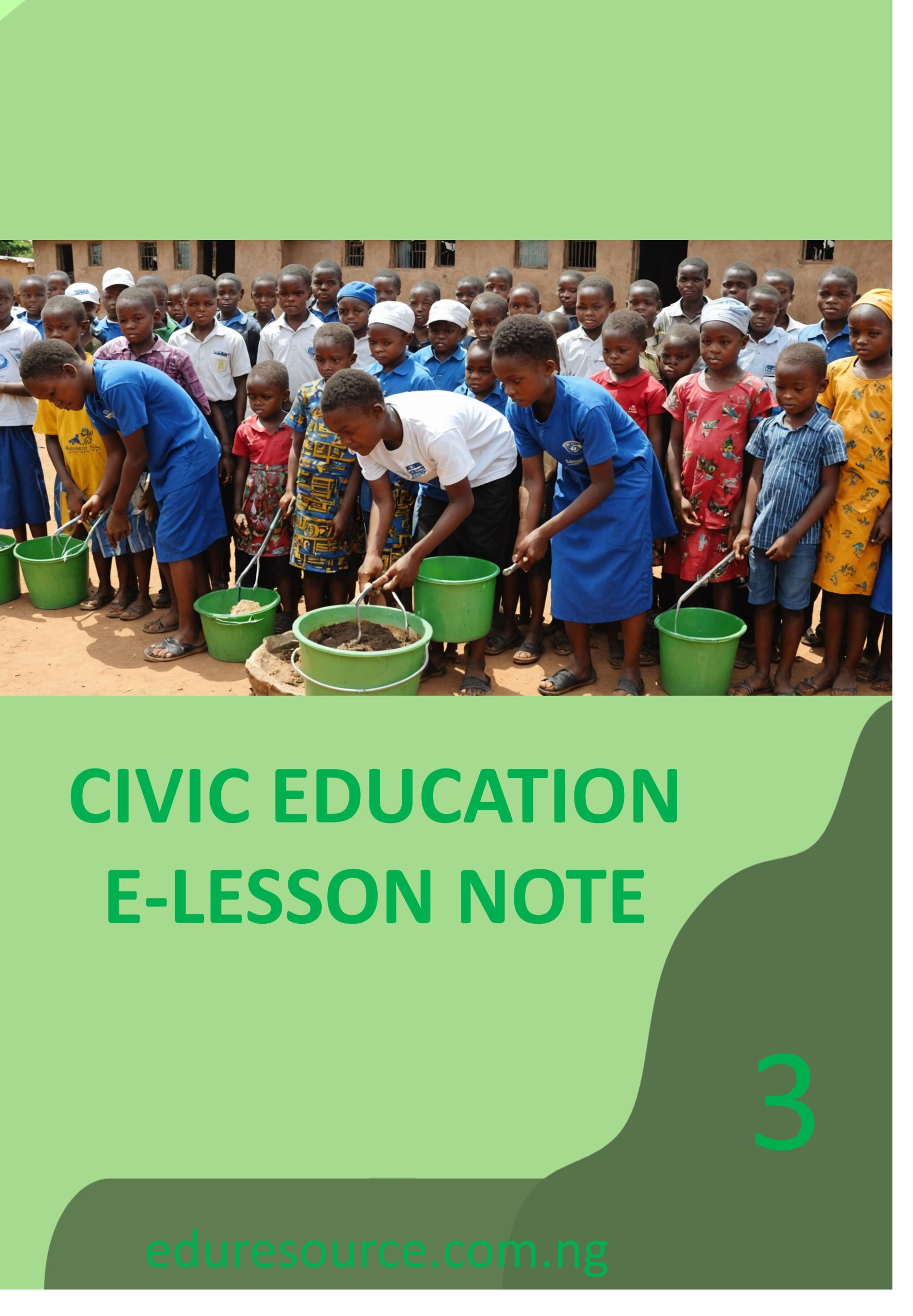 CIVIC EDUCATION ELESSON NOTE YEAR 3