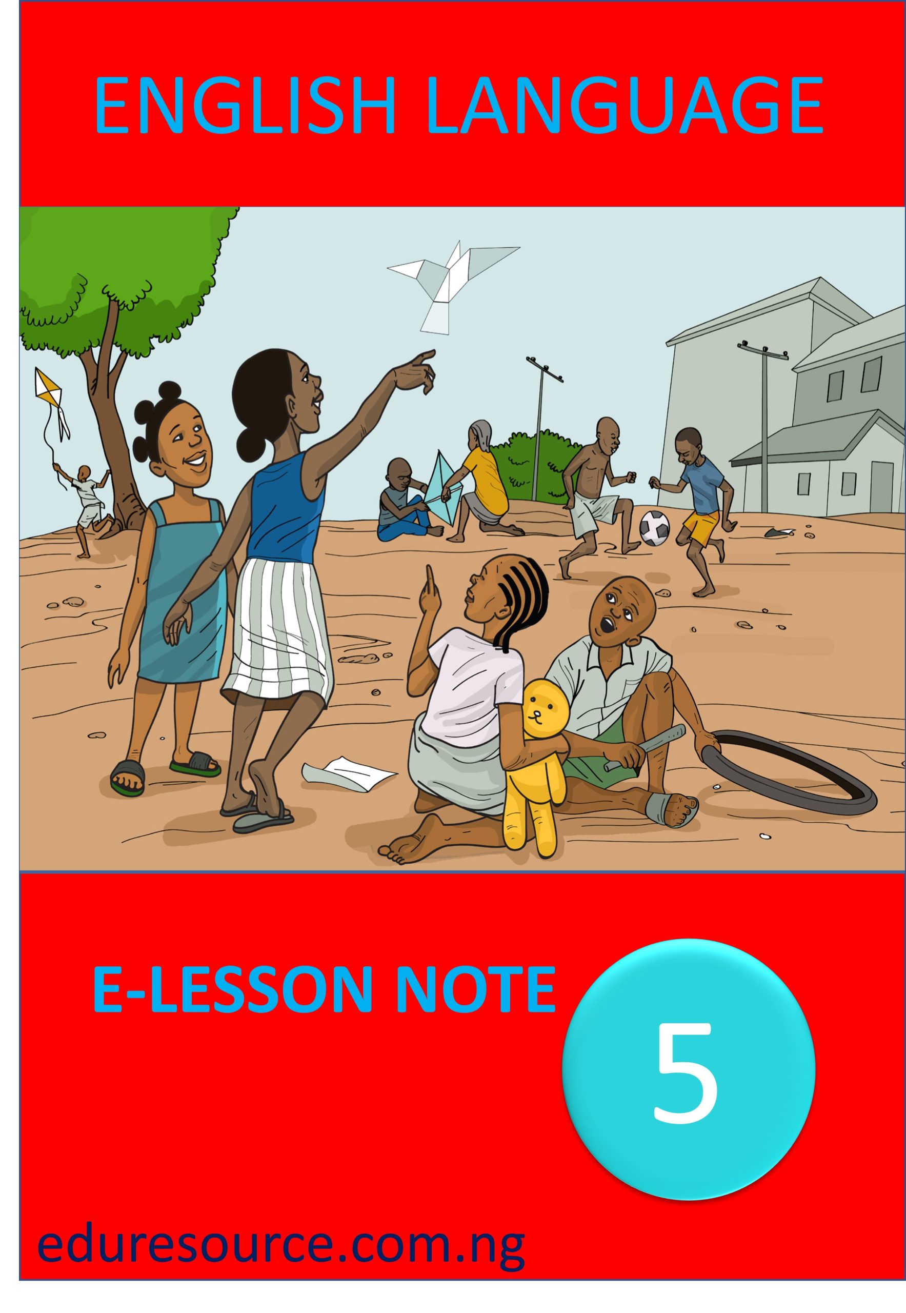 ENGLISH LANGUAGE ELESSON NOTE YEAR