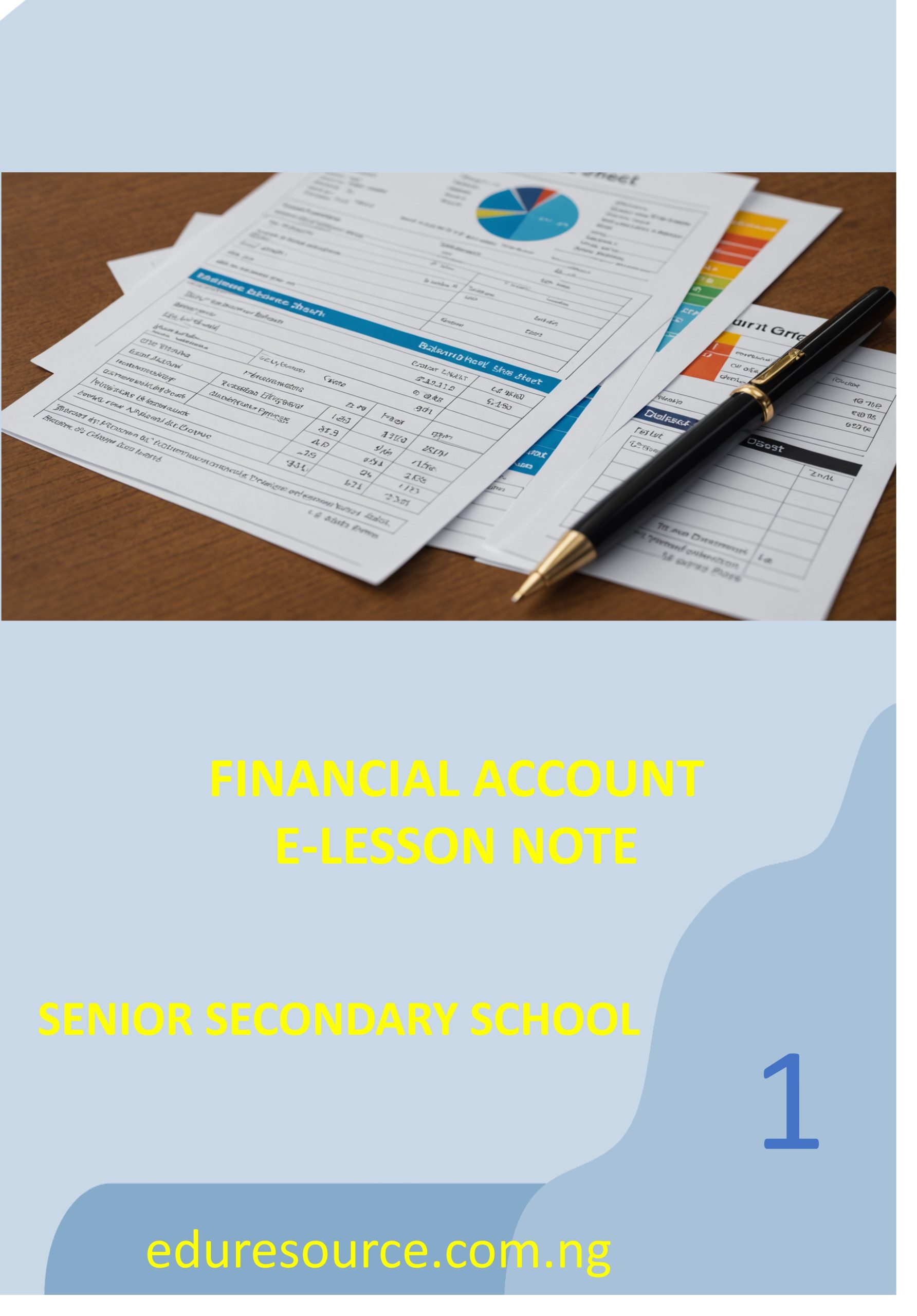 FINANCIAL ACCOUNT ELESSON NOTE SS1