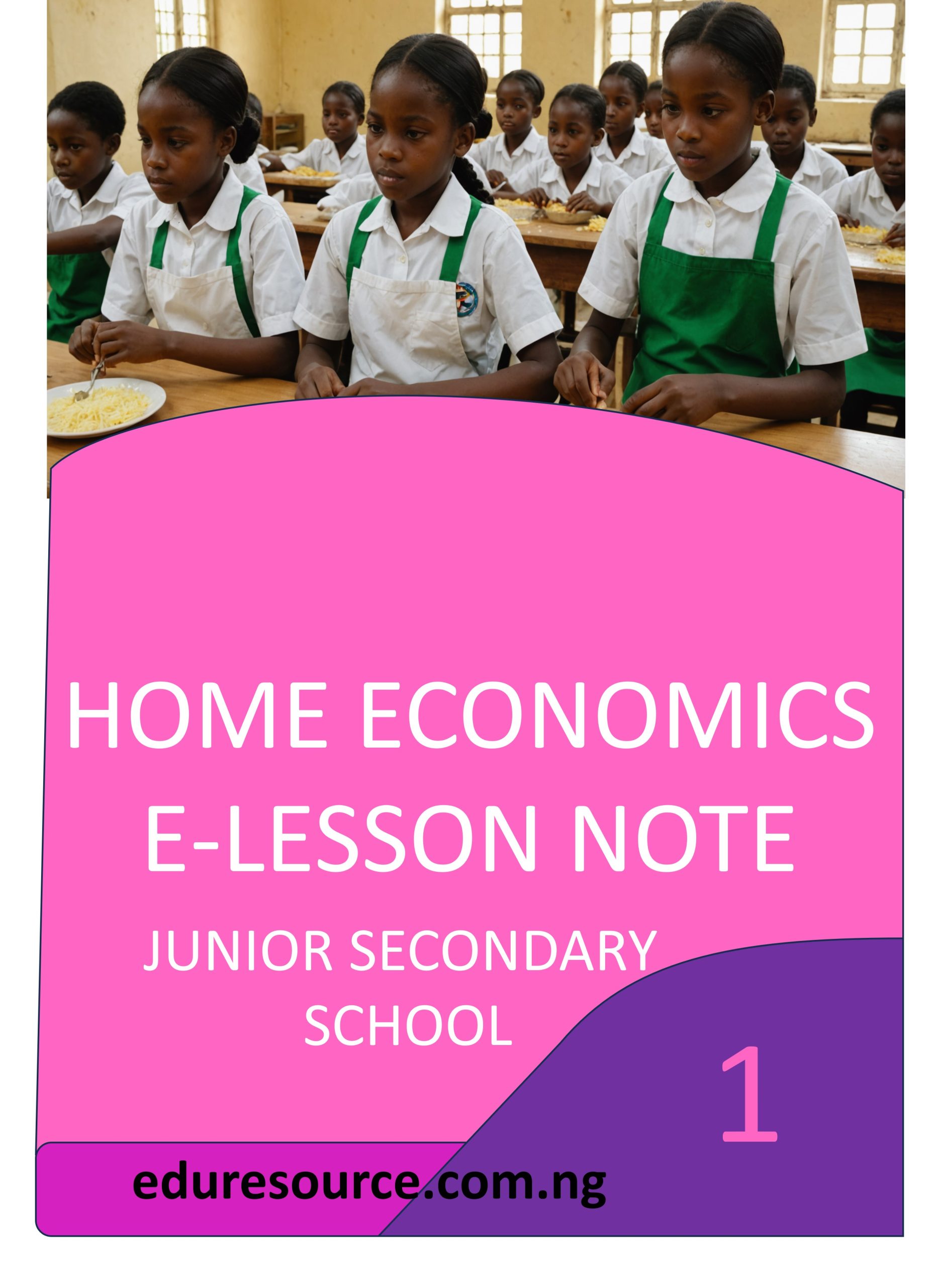 HOME ECONOMICS ELESSON NOTE JS1