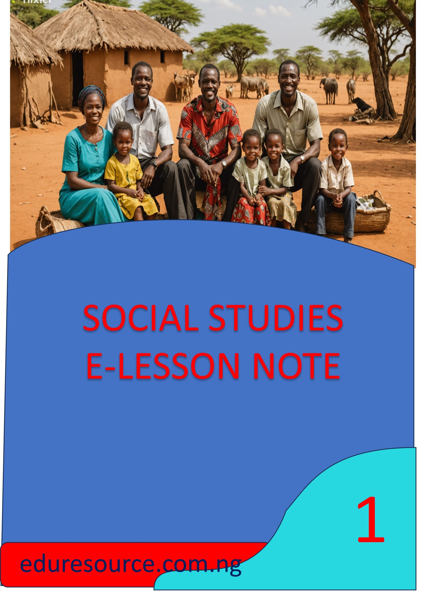 SOCIAL STUDIES ELESSON NOTE BOOK 1